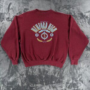 Genius Sweatshirt Men L/XL Detroit High School Mumford Mustangs Vintage 80's